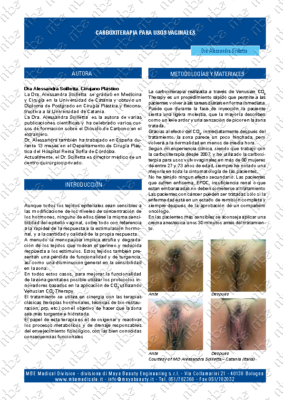 Carboxiterapia tratamiento fistulectomía abierta